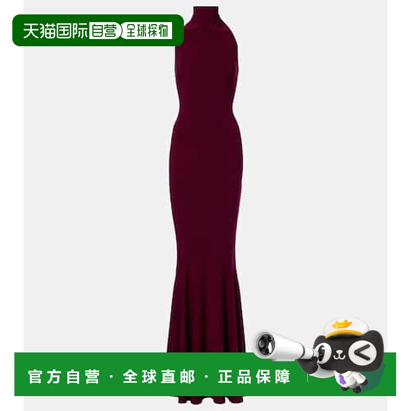 香港直邮NORMA KAMALI 诺玛 卡玛丽 女士 高领针织礼服