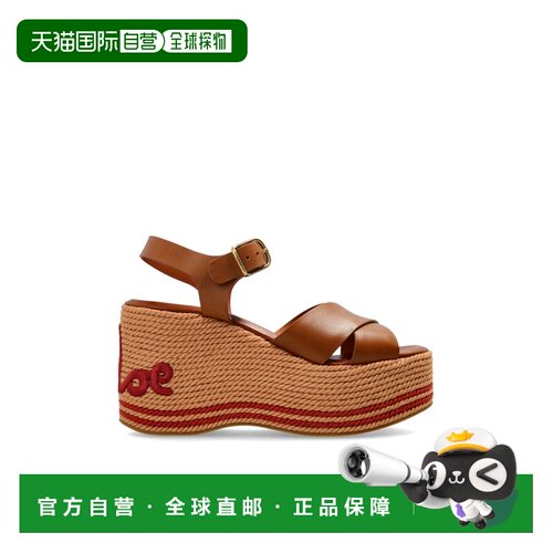 1h可退 欧洲直邮CHLOÉ 女士休闲鞋 CH26U18ZXJ527 CO 棕色 Sand S