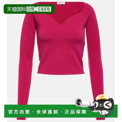 1h可退 香港直邮Nina Ricci 莲娜丽姿 女士 羊毛混纺上衣针织衫