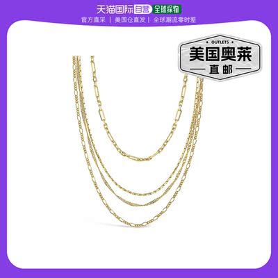sterling foreverMulti Chain Layered Necklace - gold 【美国奥