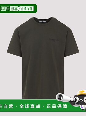 香港直邮GIVENCHY 男士T恤 BM71NK3YRV305 AW2025 绿色 COTTON T-
