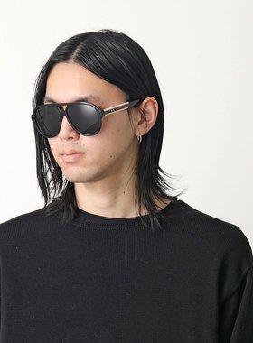 日本直邮 GUCCI 古驰 太阳镜 GG0463S 男士泪滴眼镜眼镜 002/灰色