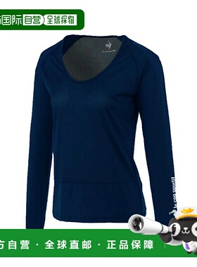 日本直邮 le coq sportif 女士高尔夫长袖U领网眼内衣[QGWTJM01]