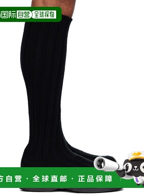 1h可退 香港直邮潮奢 EGONLAB. 男士 黑色高筒靴 FEGLMKNTB0903G