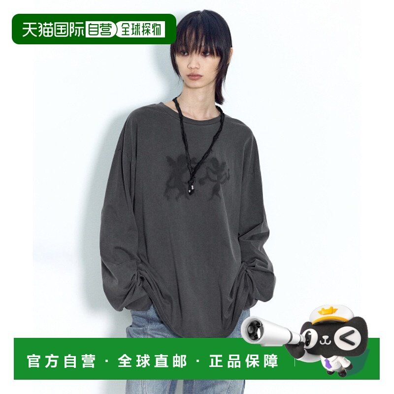 韩国直邮INSILENCE女款设计师新款秋冬高级简约时尚T恤IW2D4TO12C