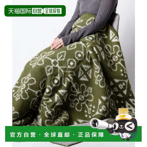【日本直邮】KLIPPAN皆川明羊毛毯冬季厚盖毯沙发床尾毯130x180