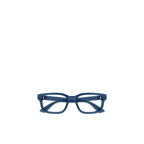 GUCCI 男士眼镜 GG1584O007 SS2025 蓝色 全框平光镜