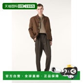 自营欧洲直邮Loro 黑色初剪羊毛休闲裤 Piana 男士