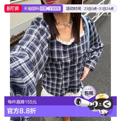 日本直邮CIAOPANIC 女士 方领褶饰衬衫 CPZ1061204A0006泡泡袖