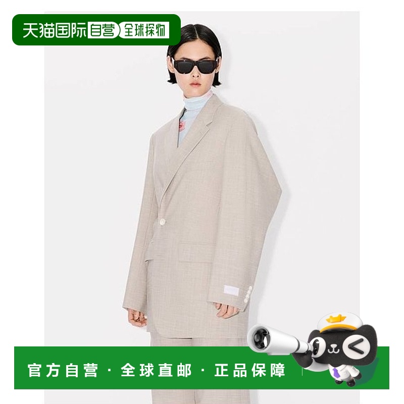 1h可退 香港直邮KENZO 女士西服 FE52VE2469RB96羊毛外套西装