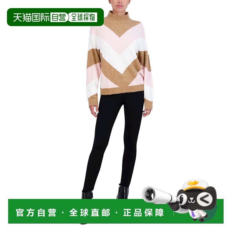 自营 bcbgmaxazria小高领毛衣 - 驼色组合 美国奥莱直发