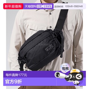 韩国直邮Mysteryranch胸包男女款黑色斜挎包可手提简约111178-001
