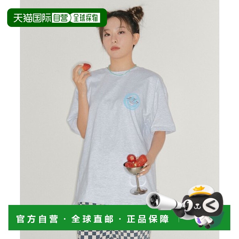 韩国直邮IST KUNST 上衣T恤 IK2CMMT500ALG正品高档舒适透气百搭