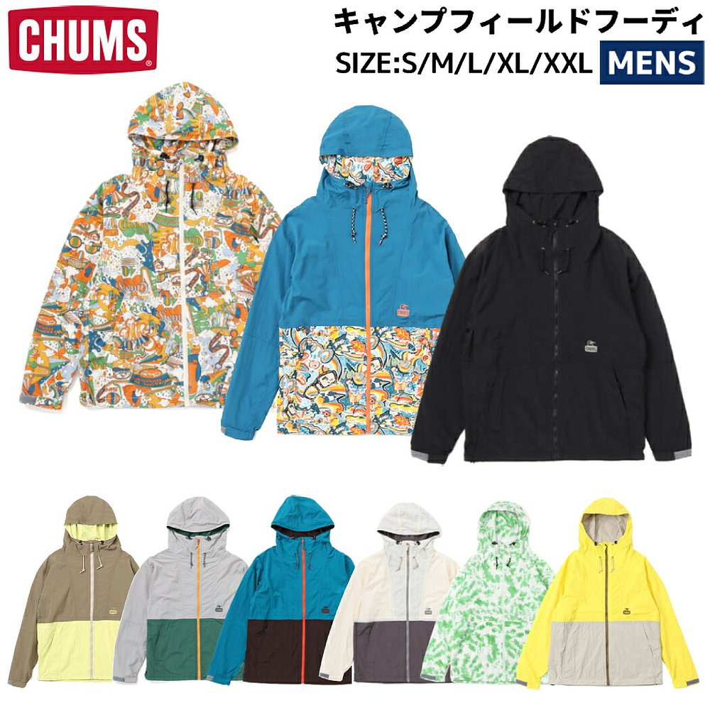 日本直邮CHUMS 露营连帽衫男女通用休闲露营服外套风衣 CH04-1338