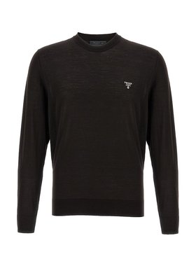 Prada 普拉达 男士 黑色羊毛毛衣 UMB264S2121ZLE