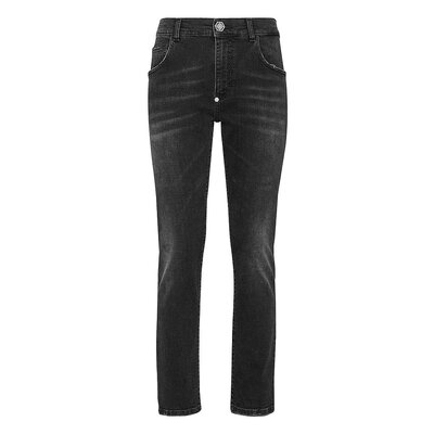 philipp plein【美国奥莱】直发 前男友款牛仔裤 - night crawler
