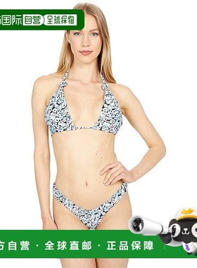 自营 Volcom Bloom Generation比基尼上衣女式蓝色弹力泳装JDM199
