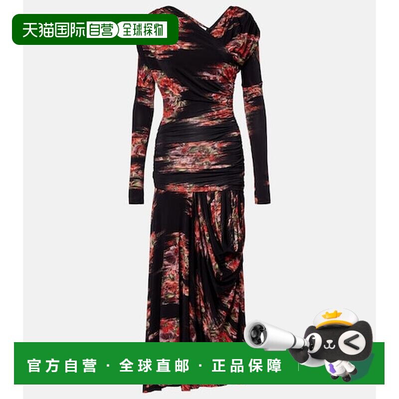 香港直邮GANNI甘尼女士中长连衣裙