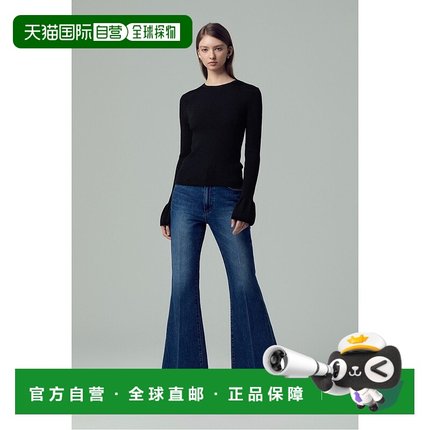 韩国直邮SJYP [SJYP] 喇叭袖针织上衣 (PW2E1KTO917WBK)羊毛