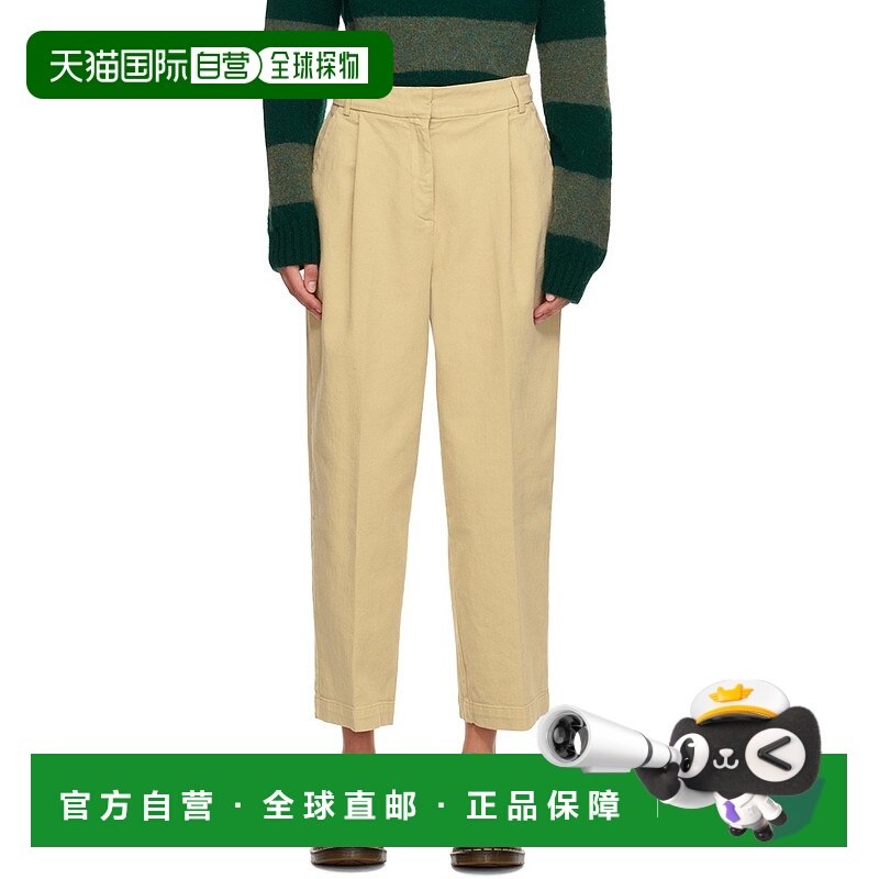 香港直邮潮奢 YMC 女士 米色 Market 长裤 Q4AZB beige米色 舒适