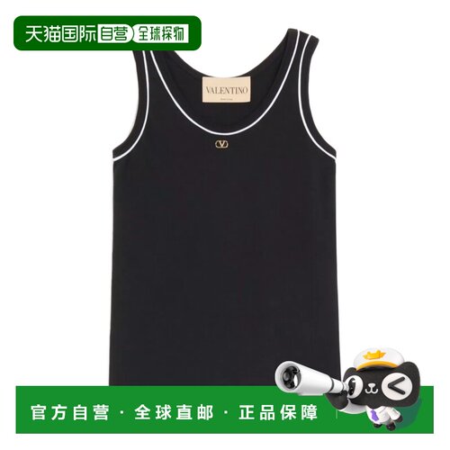 1h可退 香港直邮VALENTINO 女士背心吊带 BMC02QAA50NI AW2026 黑