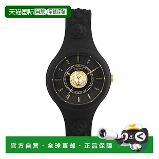 自营 versus versace火岛狮子表带腕表 - 黑/黑/黑 美国奥莱直发