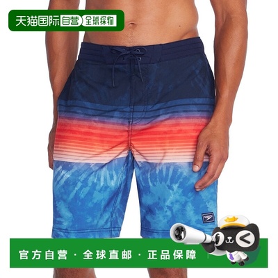 自营Speedo Printed Bondi Basin Boardshorts Men's  Peacoat 9