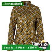 香港直邮潮奢 格紋印花長袖 Burberry 1h可退 巴宝莉 女士 襯衫