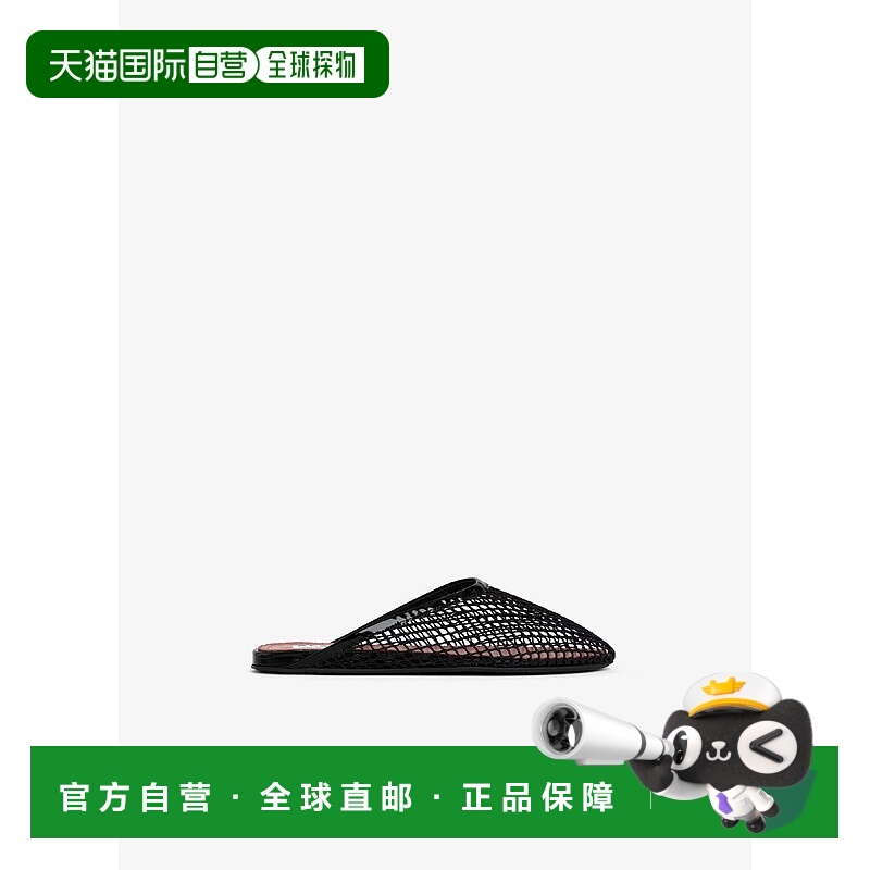 香港直邮Alaia 女士 渔网平底穆勒鞋拖鞋女鞋 AA3M081TK007新款