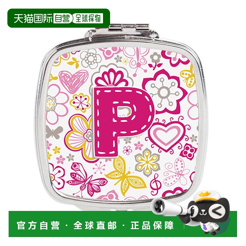 自营 Carolines Treasures CJ2005-PSCM 字母 P 花蝴蝶粉色正品