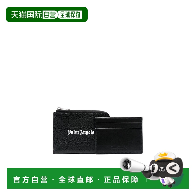 1h可退 香港直邮palm angels 男士 钱包拉链牛皮男款