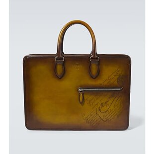潮奢 Berluti 伯尔鲁帝 男士 Un Jour Scritto 皮革公文包