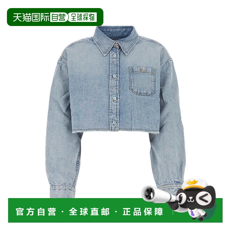 香港直邮GIVENCHY 女士衬衫 BW61B05YAX496 AW2024 灰色 4G Shirt