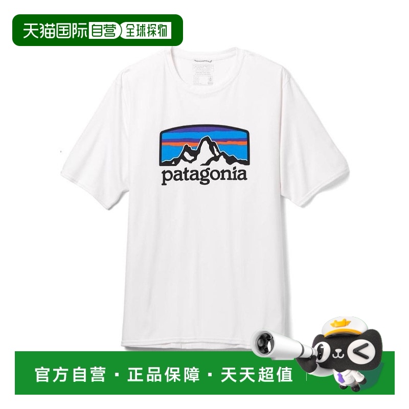 香港直邮Patagonia 男士T恤 45235WHITE SS2022 白色 圆领短袖T恤