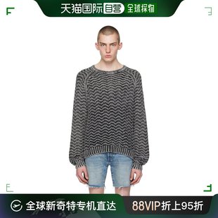 男士 香港直邮潮奢 盖尔斯 M4GR01Z3D90 Guess 灰色人字纹针织衫