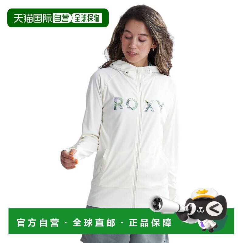 日本直邮ROXY 女士长袖 SIMPLY BOTANICAL 标志抓绒上衣拉什guard