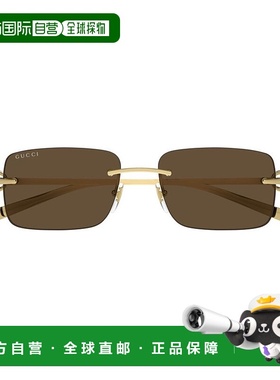 1h可退 香港直邮潮奢 Gucci 古驰 女士 Eyewear 矩形框太陽眼鏡 G
