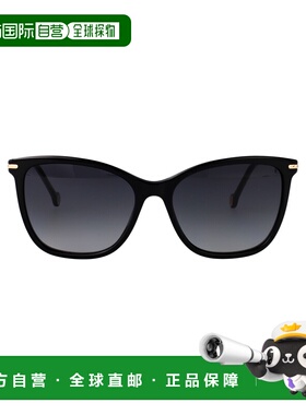 1h可退 香港直邮CAROLINA HERRERA 女士 黑色醋纤太阳眼镜 HER026