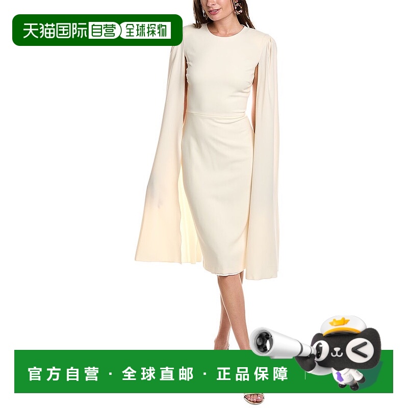 自营issue new york发行纽约米笛角连衣裙-象牙色 美国奥莱直发