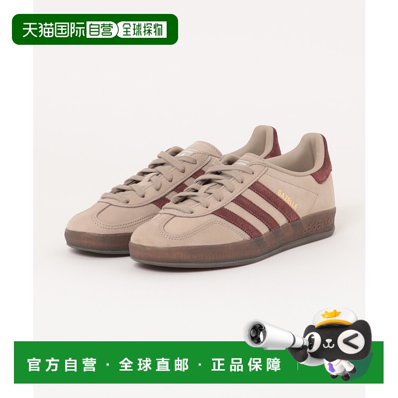 1h可退 日本直邮adidas男女同款复古皮革风格休闲鞋GAZELLE INDOO