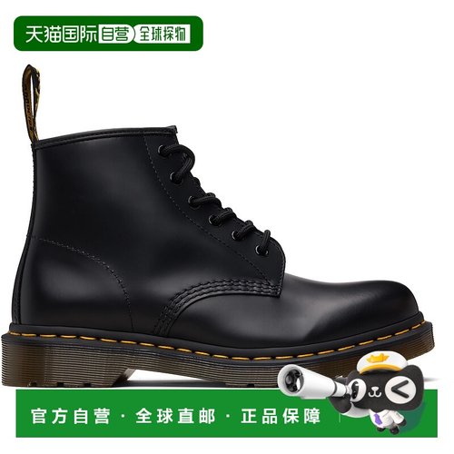 1h可退 香港直邮潮奢 Dr. Martens 马丁大夫 男士 黑色 101 Yello
