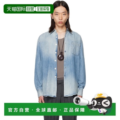 1h可退 香港直邮潮奢 Our Legacy 男士 蓝色 Above 牛仔衬衫 M425