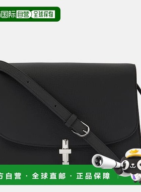 1h可退 香港直邮The Row 女士 Sofia 10 皮革斜挎包 black黑色 舒