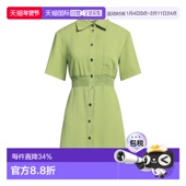 香港直邮Sandro 夏装 女士 连衣裙 1h可退 舒适时尚 短款 green绿色