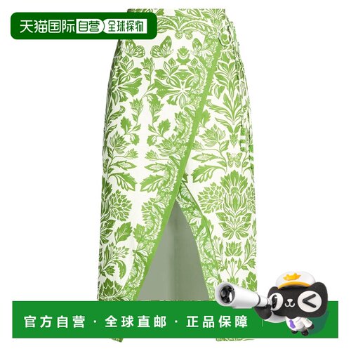 1h可退 香港直邮FARM RIO 女士 中长半身裙 green绿色 舒适时尚