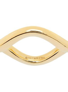 潮奢 Bottega Veneta 葆蝶家 男士 金色 Curve 戒指 754372VAHU0