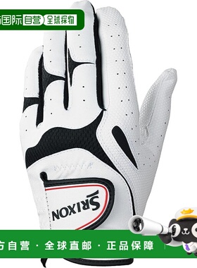 【日本直邮】邓禄普Srixon GGG-S030男士高尔夫手套（左手）白色