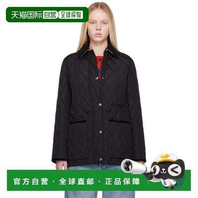 1h可退 香港直邮潮奢 Burberry 巴宝莉 女士 黑色 Broadway Quilt