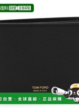 1h可退 香港直邮潮奢 Tom Ford 汤姆 福特 男士 黑色皮革钱包 Y02