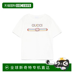 SS2025 男童T恤 1h可退 575114XJGZA9214 香港直郵GUCCI 白色